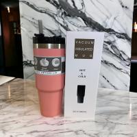 ราคา แก้วเก็บความเย็น 30 ออนซ์ แก้วน้ำสแตนเลส แก้วเก็บอุณหภูมิ แถมฟรี หลอดพลาสติก (16936784301)