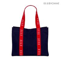 ราคา ELLE HOMME BAG กระเป๋าช้อปปิ้ง ผ้าแคนวาส เทปสายกระเป๋า สกรีนโลโก้ ELLE H8H003 (21379134391)