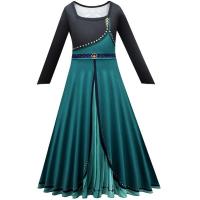 ราคา Sweet Baby สำหรับ4 10ปีฮาโลวีนปาร์ตี้เจ้าหญิงแอนนาแต่งตัวสำหรับเด็กผู้หญิงชุดสีเขียวขายดีชุดคอสเพลย์เด็กแช่แข็ง (4113478750)