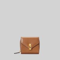 ราคา Polo Ralph Lauren กระเป๋าขนาดเล็กผู้หญิง Polo ID Leather Compact Wallet รุ่น WAPOSLG0G220068 สีเบจ (21398208846)