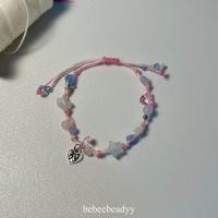 ราคา กำไลเชือกเทียน สี pastel ? กำไลหินธรรมชาติ (21324469384)