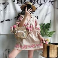 ราคา ดรสสั้นสไตล์โบฮีเมียน งานปักลายดอก (5449228273)