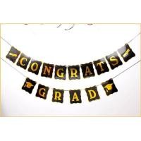 ราคา ธงCongratulations แบนเนอร์Congrats ธงแสดงความยินดี ธงบัณฑิต ป้ายจบการศึกษา เรียนจบ แสดงความยินดี รับปริญญา (17842742232)