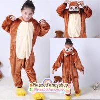 ราคา ชุดนอนมาสคอต แฟนซี สัตว์ เด็ก ลิงน้ำตาล brown monkey (12236412935)