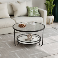 ราคา พร้อมส่ง โต๊ะกลาง โต็ะมินิมอล กระจกนิรภัย โต๊ะกลม สไตล์minimal เฟอร์นิเจอร์มินิมอล แต่งบ้านมินิมอล 60 60 45CM (21266864649)