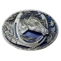 ราคา LazaraLife Mens VINTAGE คาวบอยเข็มขัดโลหะผสมสังกะสีหัวเข็มขัด Western หัวม้าหัวเข็มขัด (10455260530)