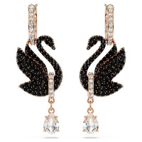 ราคา Swarovski Swarovski ต่างหูรูปหยดน้ำ Swan Black Diamond ต่างหูแฟชั่นสตรีเงินแท้ S925 ของขวัญวันวาเลนไทน์ ของขวัญวันเกิด (21228642787)
