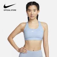 ราคา Nike Womens Swoosh Medium Sports Bra Lt Armory Blue (21341436103)