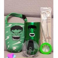 ราคา แก้วเก็บร้อนเย็น 30oz ลาย หน้ายักษ์เขียว แถมฟรีอุปกรณ์ครบชุดตามรูป (2604082799)