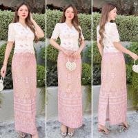 ราคา ชุดไทยล้านนา ผ้าพิมพ์ลาย อัดกาว ชุดพื้นเมือง ชุดผ้าไทย ชุดลายไทย ชุดไทยประยุกต์ ชุดใส่ออกงาน ชุดใส่ทำงาน ชุดผ้าทอ ชุดจิตรลดา ชุดราชการ ชุดเข้าเช็ท ชุดไทยลายขอ ชุดไทยบรมพิมาน ชุดงานแต่ง ชุดงานบวช (2124