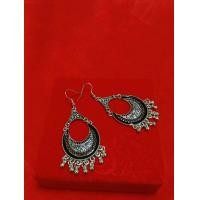 ราคา ต่างหูแฟชั่น ต่างหูโบฮีเมียนสไตล์ ต่างหูสีเงินรมดำ ต่างหูอีสาน ต่างหูล้านนา (11492439549)