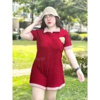 ราคา จั๊มสาวอวบ เนื้อผ้าท๊อฟฟี่ ปักน้องหมีน่ารักๆ งานซิปหน้า น่ารักสุดๆ ฮ901 (20711715879)