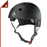ราคา Triple Eight TPE3028 หมวกกันน็อค Dual Certified Bike Skateboard Helmet Black สีดำ (8273117589)