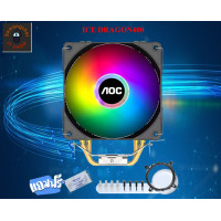 ราคา สินค้าส่งจากไทย พัดลมระบายความร้อนซีพียู CPU AIR COOLER ซิงค์ระบายความร้อนซีพียู Heatsink AOC Ice Dragon400 (21300518226)