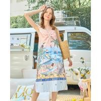 ราคา Wila Zesty Beach Dress เดรสแขนกุด ทรงเอ พิมพ์ลายธีมทะเล (19008344783)