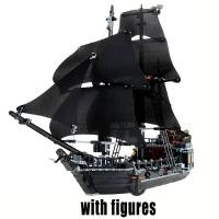 ราคา Compatible with LEGO NEW Pirate Imperial Caribbean Ship Flagship Black Pearl Silent Mary Compatible 10210 70810 4184 4195 71042 Building Block Toys (21044409642)