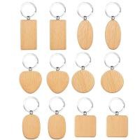 ราคา Wooden Key Ring Blank Wooden Key Chain for Decorations Gifts Pyrography Design (20506149483)