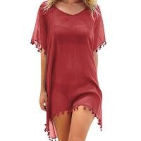 ราคา ชุด Chiffon Kaftan บิกินี่ประดับเสื้อคลุมประดับพู่สำหรับผู้หญิงเสื้อชุดว่ายน้ำชายหาดทรงหลวมชุดว่ายน้ำขนาดใหญ่พิเศษชุดบิกินี่ชุดว่ายน้ำสตรีกางเกงว่ายน้ำและเสื้อของผู้หญิง (20799833752)