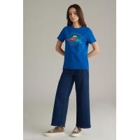 ราคา Mc jeans เสื้อยืดผู้หญิง คอกลม สีน้ำเงิน MTSZB79 (21393651635)