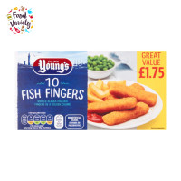 ราคา Youngs 10 Fish Fingers 250g ยงส์ ปลาฟิงเกอร์ชุบเกล็ดขนมปัง แช่แข็ง 10 ชิ้น 250 กรัม (21174778494)
