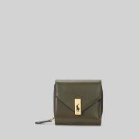 ราคา Polo Ralph Lauren กระเป๋าขนาดเล็กผู้หญิง Polo ID Leather Compact Wallet รุ่น WAPOSLG0G220102 สีเขียว (21398654208)