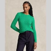 ราคา Polo Ralph Lauren เสื้อสเวตเตอร์ผู้หญิง Cable Knit Cotton Crewneck Sweater รุ่น WMPOSWENC020582 สีเขียว (21397948000)