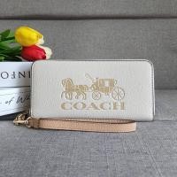 ราคา COACH C3548 LONG ZIP AROUND WALLET WITH HORSE AND CARRIAGEแท้ (16383382217)