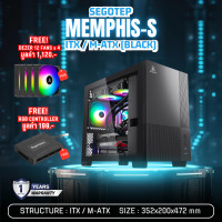 ราคา SEGOTEP COMPUTER CASE CPU เคสสำหรับคอมพิวเตอร์ Memphis S ITX M ATX BLACK รับประกัน 1 ปี โดย IPASON (21395986430)