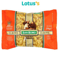 ราคา SAN REMO ซันเรโม เส้นมะกะโรนีข้องอ ขนาด 250 กรัม (21320025412)