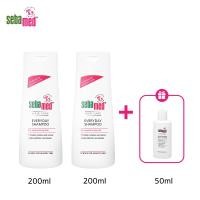 ราคา Coming Soon 3 3 เซ็ต 3 ชิ้น SEBAMED EVERYDAY SHAMPOO 200ML X2ชิ้น ฟรี LIQUID FACE BODY WASH 50ML แชมพูสำหรับผมแห้ง ชี้ฟู ผมมีน้ำหนัก (21127472718)