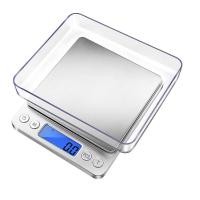 ราคา เครื่องชั่งดิจิตอล Kitchen Scale แถมแก้วควง รุ่นชาร์จ ใส่ถ่าน ชั่งได้ 3kg 0 1g ตาชั่งดิจิตอล กิโลดิจิตอล ชั่งอาหาร (17760479732)