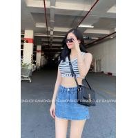 ราคา Mahaheng ก้ามCeline เสื้อกล้ามครอป ครอปผู้หญิง กล้ามซีลีน ครอปซีลีน สีพื้น ลายขวาง เท่เก๋ไก๋ มินิมอลวินเทจ แฟชั่นผู้หญิง แฟชั่นเกาหลี (17480073050)