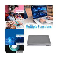 ราคา External Blu Ray DVD Drive 3D Player USB 3 0 Blu Ray CD DVD Player Reader Blu Ray Drive for Windows XP 7 8 10 Black (20050241199)