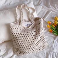 ราคา พร้อมส่ง กระเป๋าสาน กระเป๋าถัก สะพายไหล่ ถือ งานฝีมือ งานละเอียด สไตล์เกาหลี ทรงสวย มี2สี มีซิป ใส่ของได้เยอะมากๆ แบบใหม่ (21357365530)