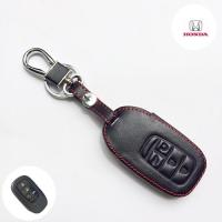 ราคา ซองหนังแท้ ใส่กุญแจรีโมทรถยนต์ รุ่นหนังนิ่มโลโก้เหล็ก All New Honda AccordCivic FECRV G6 2022 24 Smart Key 4 ปุ่ม (14522812644)