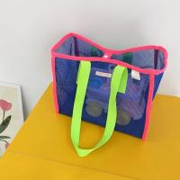 ราคา CBT ตารางกริด กระเป๋าชายหาดถุง ตาข่ายแบบตาข่าย สีคมชัด กระเป๋าผ้าอ้อมเด็ก จุได้มาก ไหล่ข้างหนึ่ง ตะกร้าเก็บของเล่น การเดินทางการเดินทาง (20280756059)