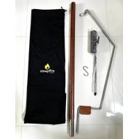 ราคา เสาแขวนตะเกียง ไม้กับสแตนเลส แนววินเทจ Model D (21229514856)