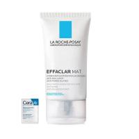 ราคา Laroche Posay Effaclar MAT 40ml ลา โรช โพเซย์ เอฟฟาคลาร์ แมท มอยส์เจอไรเซอร์ คุมมัน ฟรี Cerave Moisturising 1ซอง (21188823754)
