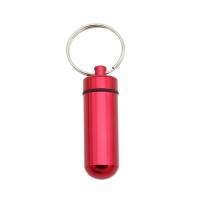 ราคา Reviln กล่องยายาพวงกุญแจอลูมิเนียม กล่องใส่ยาขนาดเล็กแบบพกพากันน้ำ Keychain Pill Box (21338589075)