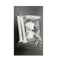 ราคา ชุดน๊อตยึดฝารองนั่งชักโครก FuJI น๊อตยึดฝารองนั่งกับโถชักโครก ทำจากพลาสติก PP สีขาว (21327368195)