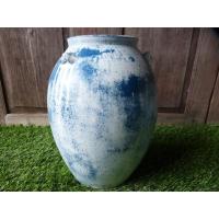 ราคา แจกันดินเผาทรงโอ่ง ปากขอบ มีหู 3 หู ขนาด 24 x 33 cm (18431213823)