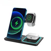 ราคา 3 in 1 Wireless Charger 20W Wireless Charger Station สำหรับ Airpods Pro Apple Watch iPhone 15 Pro max 14 13 12 Samsung Huawei Xiaomi (21368731172)