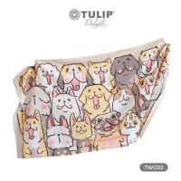 ราคา ผ้าขนหนู ผ้าเช็ดตัว ลายหมาจ๋า ลิขสิทธิ์แท้ Tulip ทิวลิป สีเทา ชมพู ครีม น่ารัก ราคาถูก TWC01 TWC02 (21341038607)