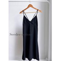 ราคา ชุดเดรสผ้าฝ้าย สายเดี่ยวโชว์หลัง ผูกเชือกด้านหลัง สไตล์มินิมอล (19129801836)