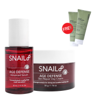 ราคา SNAIL8 DUO SETแถม Dephini jelly cleanser 2หลอด SNAIL8 Age Defense Advanced Serum 30ml และ SNAIL8 Age Defense Skin Repair Day Cream 60g (21349241406)