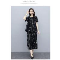 ราคา YIYI SHOP ชุดเซต2ชิ้น เสื้อยืดแขนสั้น กางเกงขาบาน 5ส่วน พิมพ์ลาย ทรงหลวม ผ้านิ่มใส่สบาย (7787364802)