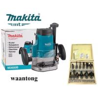 ราคา Makita MT เร้าเตอร์1 2 1650W รุ่น M3600B ดอกเร้าเตอร์ Bigwwod 12ตัว ชุด มาแทน MT362 (439365027)