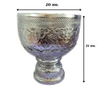 ราคา ขันน้ำพานรอง อลูมิเนียม ขันพานรองลายไทย ขันตักบาตร (21269492645)