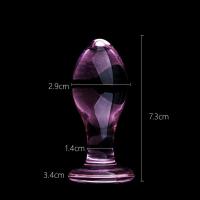 ราคา Pink Crystal Glass Plug for Women Butt Plugs Nightlife Anus Lover Gifts (21026780687)