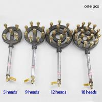 ราคา 1ชิ้นเตาเหล็กหล่อสำหรับเตาก๊าซธรรมชาติเหลวเตาอบโพรเพนถังแก๊สแบบพกพาหัวแก๊สไอพ่นเตา5 9 12 18หลุม (20510075818)